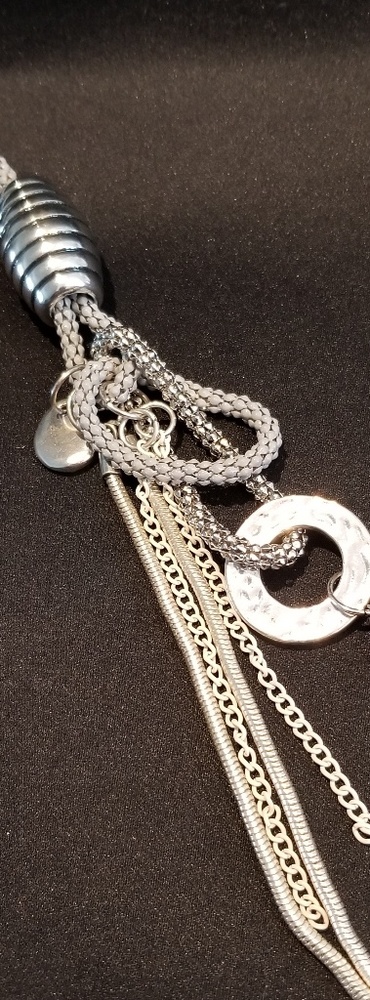 Necklace with purple bead